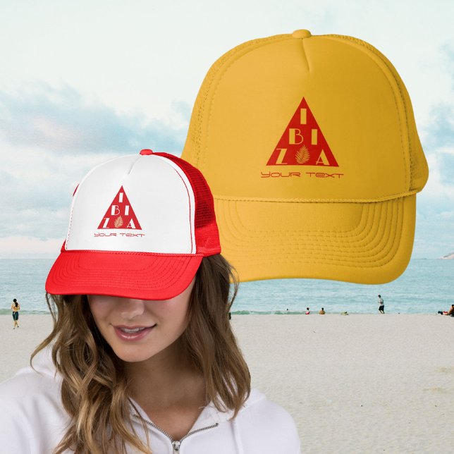 Casquette Logo d'Ibiza Espagne couleurs modernes Sticker (Créateur téléchargé)