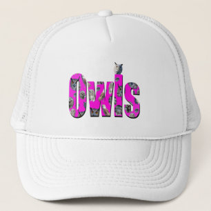 Casquette Logo Dimensional Image de Chouettes roses,