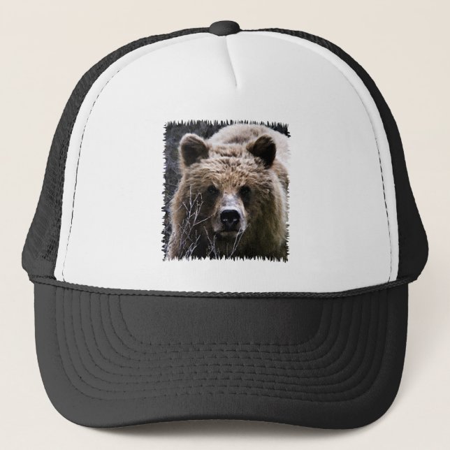 Casquette Logo d'ours gris (Devant)