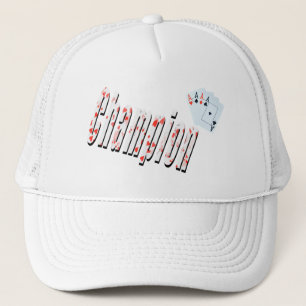 Casquette Logo Du Champion Aces Fabriqué À Partir De Cartes