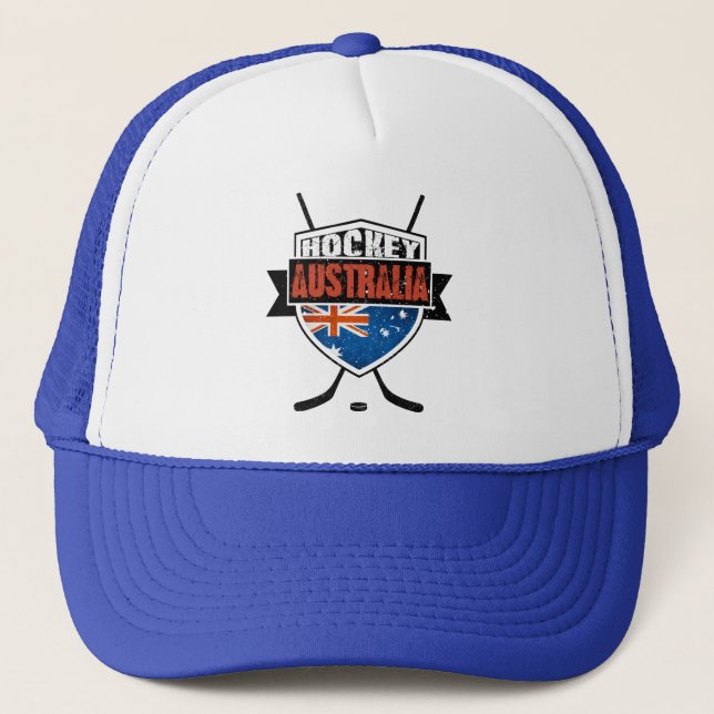 Casquette Logo du drapeau australien de hockey sur glace (Devant)