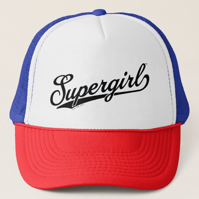 Casquette Logo du nom étoilé Supergirl Baseball (Devant)
