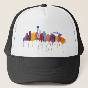 Casquette Logo du skyline w de Seattle