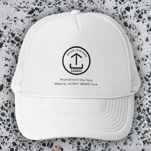 Casquette Logo et texte d'entreprise professionnelle moderne