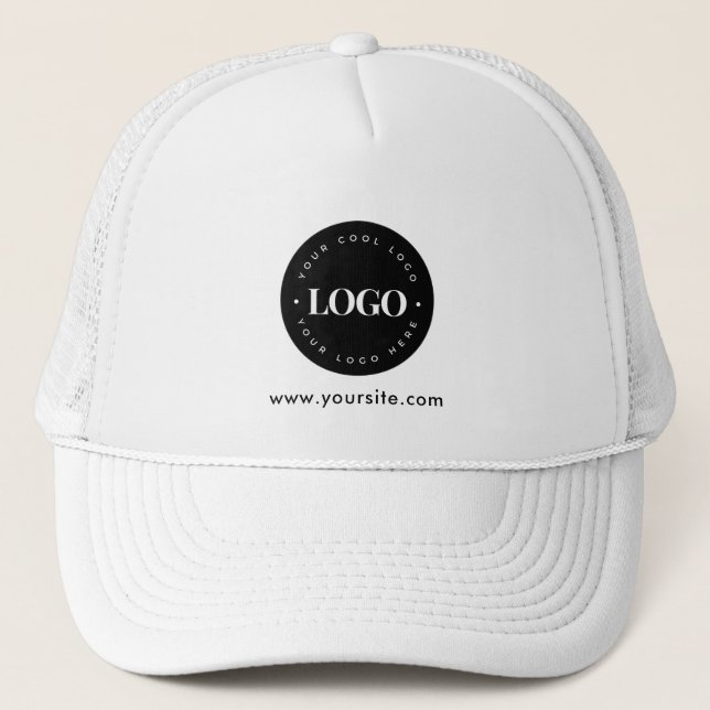 Casquette Logo et texte personnalisés simples et minimes (Devant)