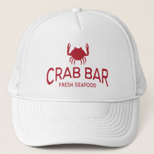 Casquette Logo frais de fruits de mer de barre de crabe