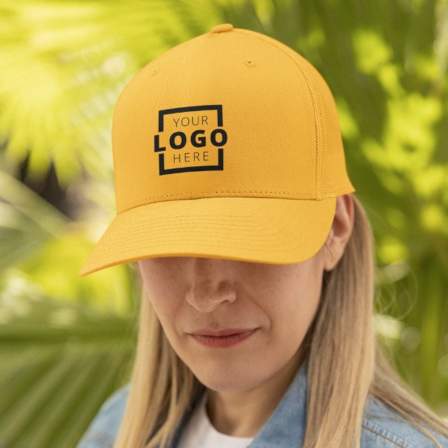 Casquette Logo promotionnel personnalisé Uniforme Jaune (Créateur téléchargé)