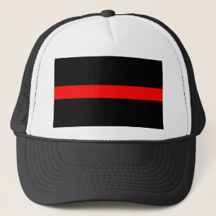 Casquette loi sur la police de la ligne rouge mince