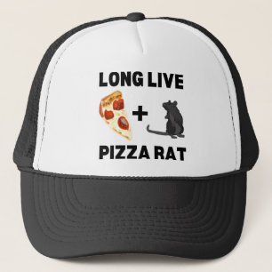 Casquette Longue Vie Pizza Rat