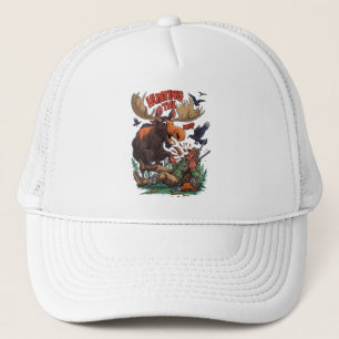 Casquette L'orignal et le chasseur de chasse