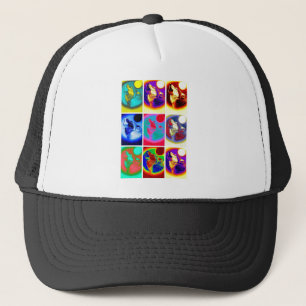 Casquette Loup d'art pop