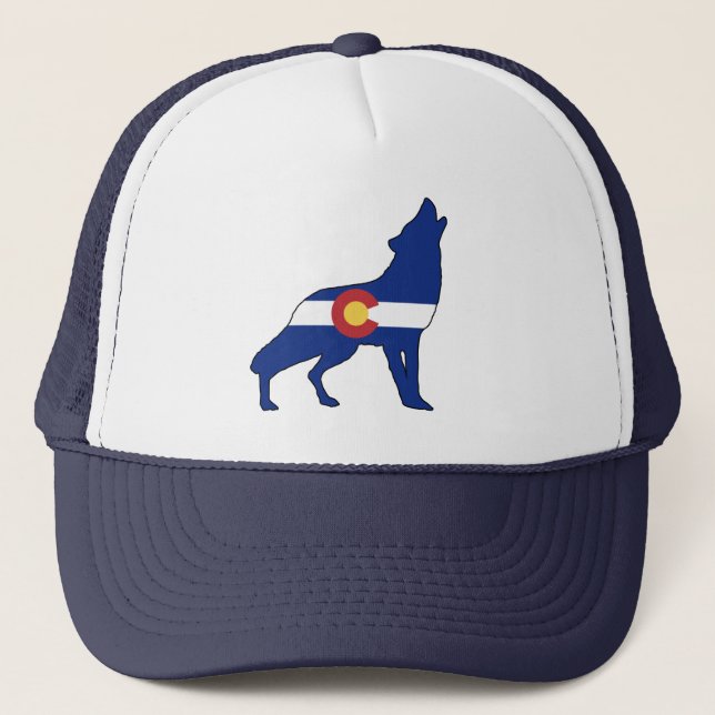 Casquette Loup du drapeau du Colorado (Devant)