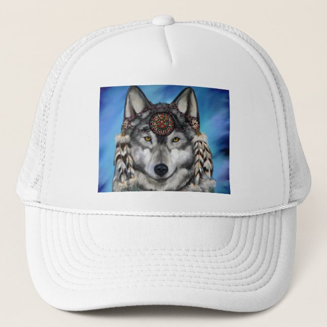 Casquette Loup Gris (Devant)