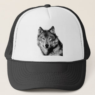 Casquette Loup noir et blanc