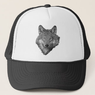 Casquette Loup noir et blanc