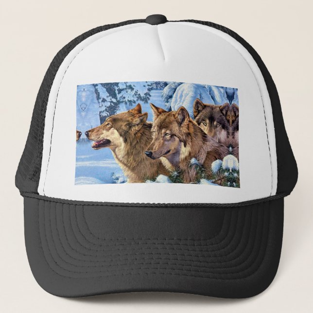 Casquette Loups rouges (Devant)