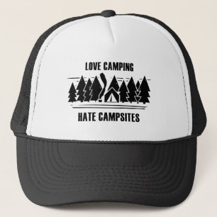 Casquette Love Camping, Campings Hate