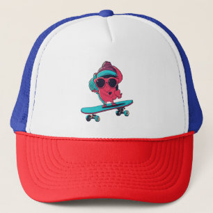 Casquette Love on Wheels - Skateboard Cool Design de coeur
