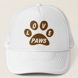 Casquette Love Paws sur pattes Brown