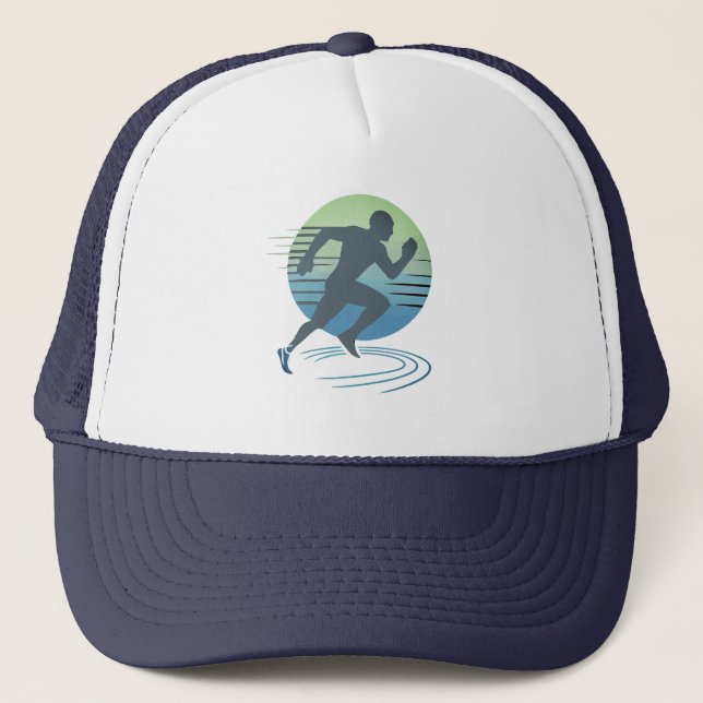 Casquette Love Running Marathon Coureur compétitif (Devant)