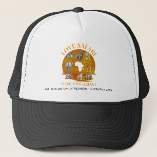 Casquette LOVE SAFARI Veni Vidi Amavi Family Group Réunion