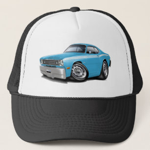 Casquette Lt 1970-74 de chiffon Bleu-Blanc Car