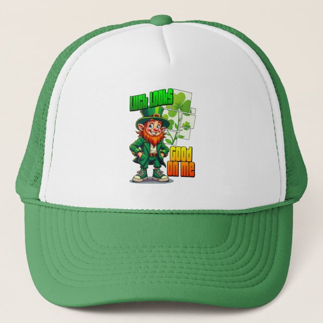 Casquette Lucky Leprechaun St Patrick’s Day Shirt – boné (Devant)