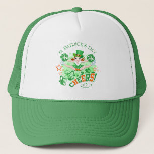 Casquette Lucky St Patrick's Day, Leprechaun Pom-pom girl