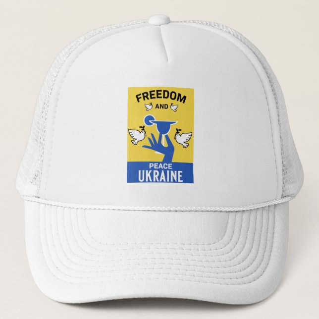Casquette L'Ukraine met fin à la guerre et à la paix (Devant)
