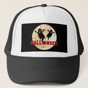 Casquette Lune d'Halloween Silhouette Fantômes Chauves-souri