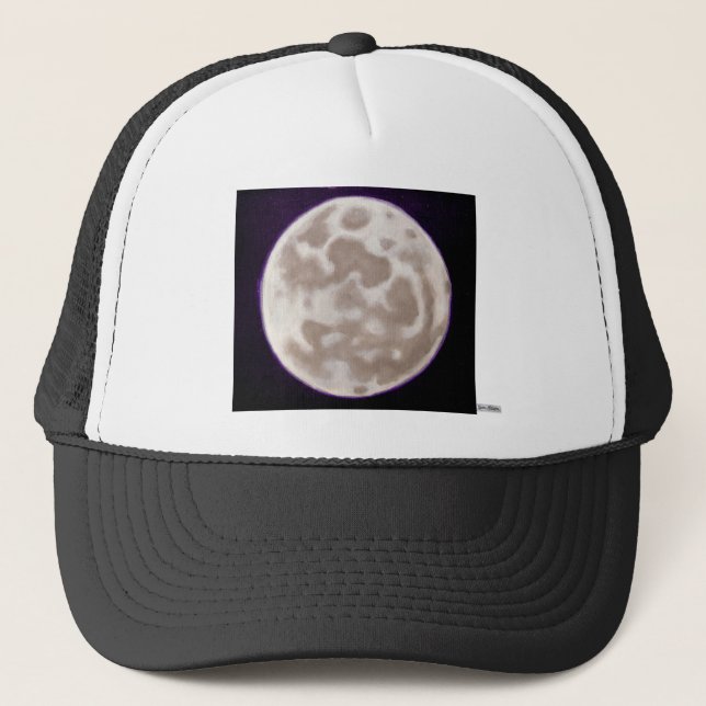 Casquette Lune peinte (Devant)