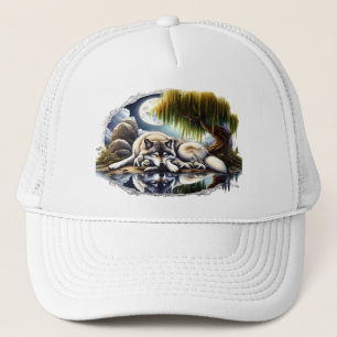 Casquette Lune Sérénité Un Loup Slumpteur