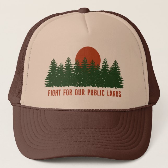 Casquette Lutter Pour Nos Terres Publiques (Devant)