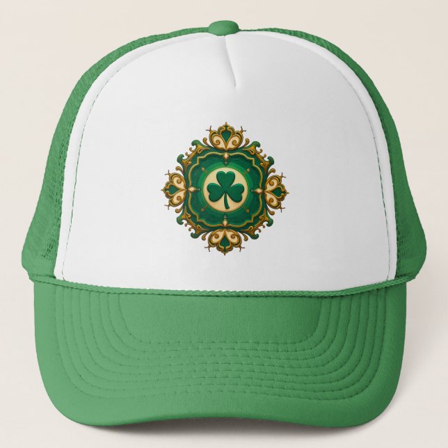 Casquette Luxury Shamrock St Patrick’s Day - boné (Devant)
