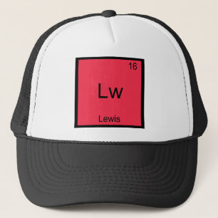 Casquette Lw - Lewis Symbole d'élément de chimie drôle T-Shi