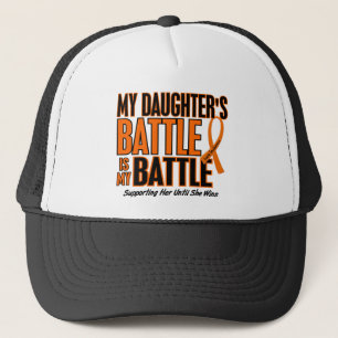 Casquette Ma de bataille leucémie de fille trop
