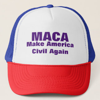 Casquette MACA font civil américain encore