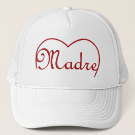 Casquette Madre Italien Mère coeur rouge