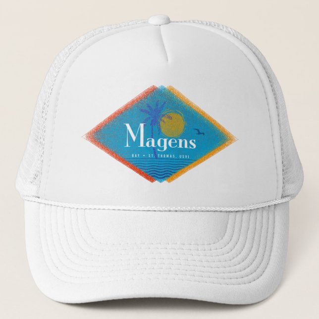 Casquette Magens Bay Mid Century Retro USVI St. Thomas (Devant)