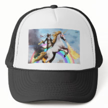 Casquette magique de camionneur de chat et de