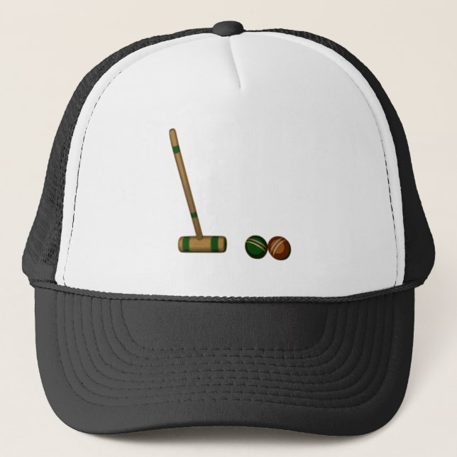 Casquette Maillet et boules de croquet (Devant)