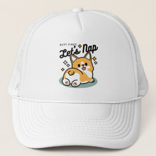 Casquette Mais d'abord, Nappons - mignon Caricature à bouton