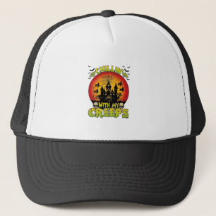 Casquette Maison hantée de Chillin Creeps Halloween Sorcière