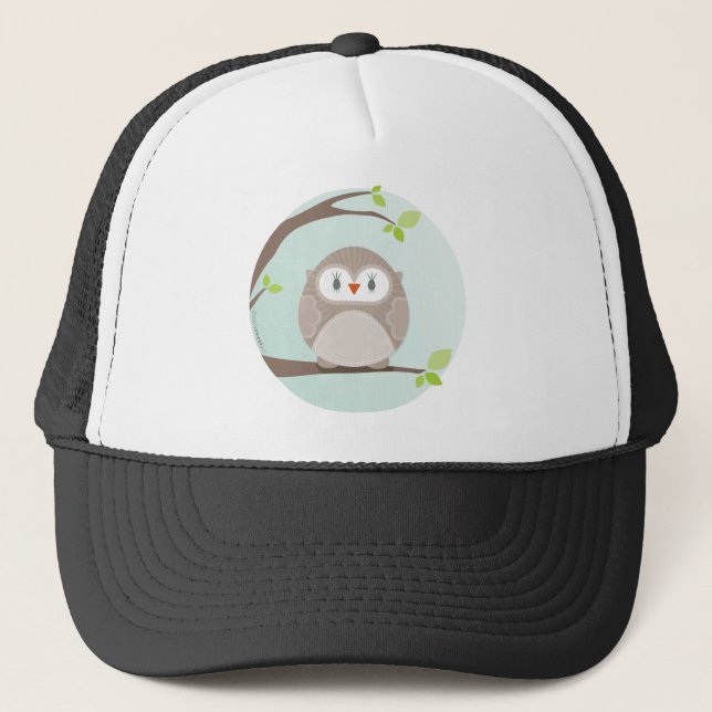 Casquette MAISON SWEET HOME :: Chouette dans un arbre 1 (Devant)