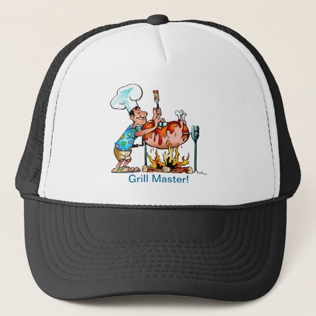 Casquette Maître de gril de rôti de porc (Devant)