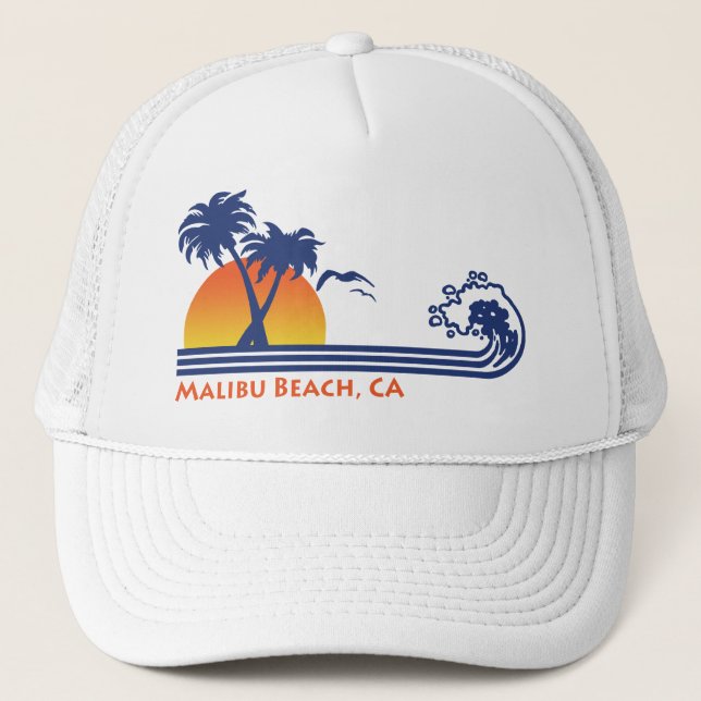 Casquette Malibu Beach CA (Devant)