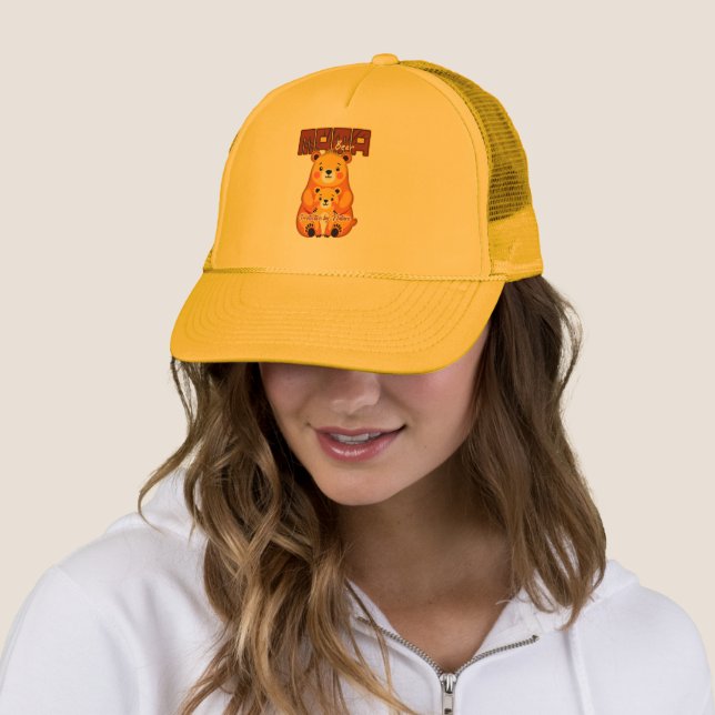 Casquette Mama Bear Protective Love – Cute Mother Bear Desig (En situation)