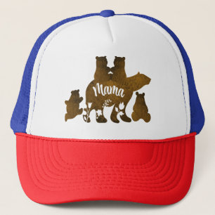 Casquette Mama Bear With 4 Cubs Maman of Four Children Cadea