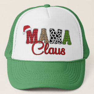 Casquette Mama Claus Plaid Motif-60096