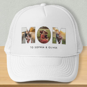 Casquette Maman aux enfants Noms et photos Chapeau de camion